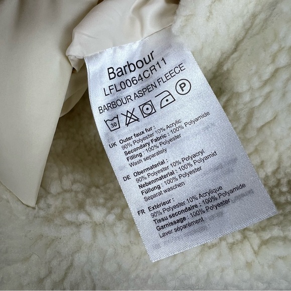 Barbour Aspen Fleece Jacket 3X - Picture 7 of 7